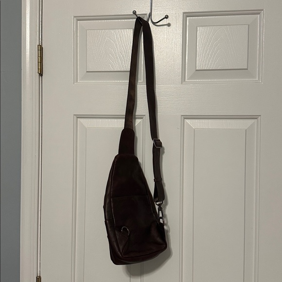Brown Leather Sling Bag - Like New! - Picture 8 of 8